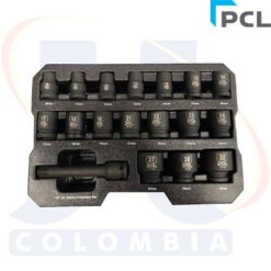 JUEGO COPAS CUADRANTE 1/2" PCL 17 PIEZAS