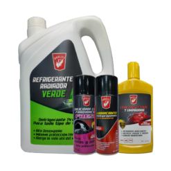 Pack Refrigerante Verde, Silicona, Lubri-multi Y Cera Protectora Quality E