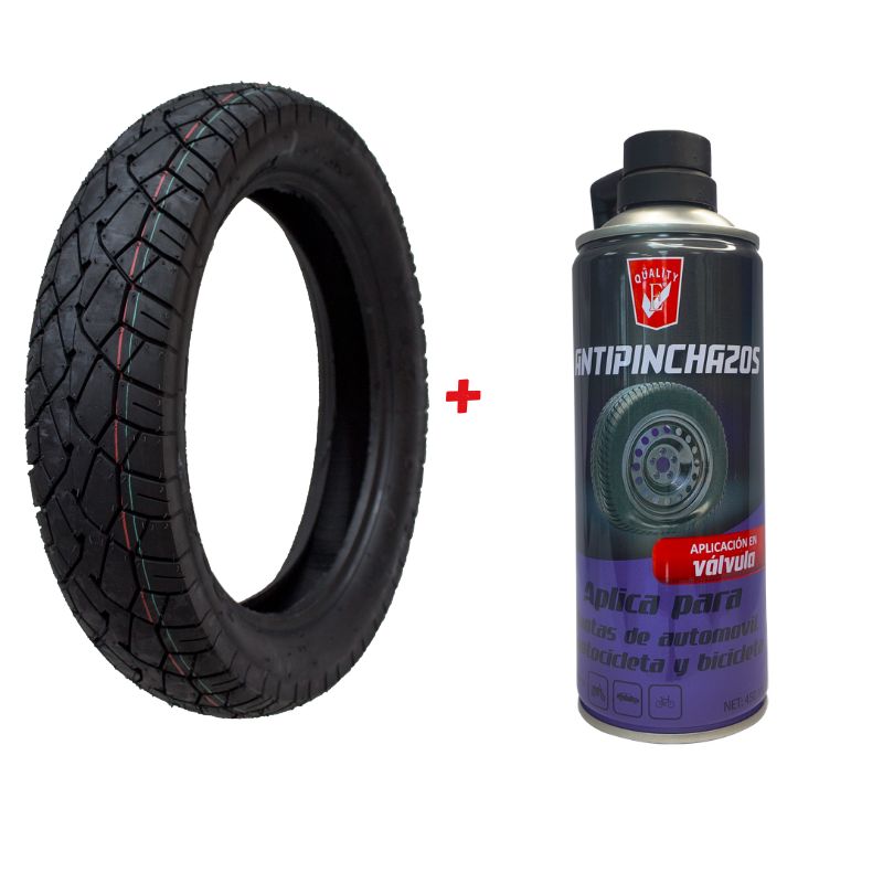LLANTA MOTO 120 90 15 + ANTIPINCHAZOS